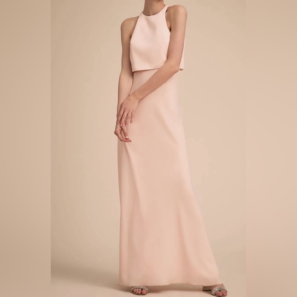 NEW BHLDN Jill Stuart Iva Crepe Maxi Dress